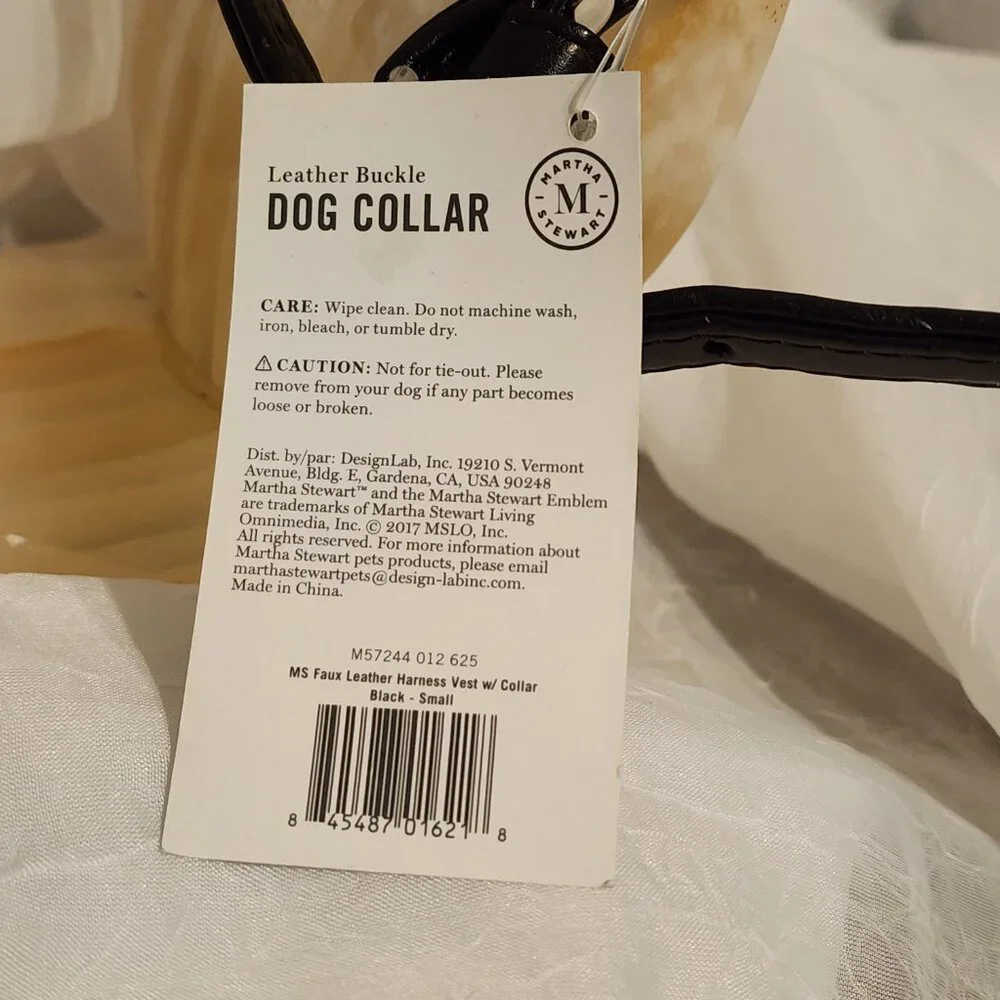 Leather Dog Collar - Size 14 - Martha Stewart